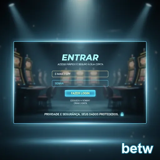 Ilustração de Acesse o Betw com login ágil e segurança garantida