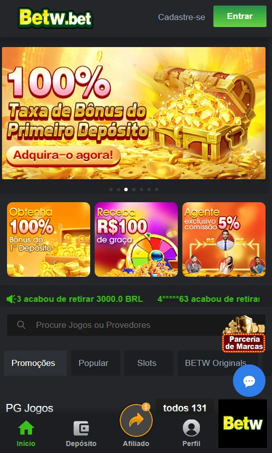 Membro VIP desfrutando benefícios exclusivos na betw